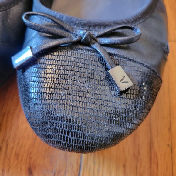 Vionic MINNA Black Leather Ballet Flats 8M‎ Bow Comfort - Picture 10 of 10